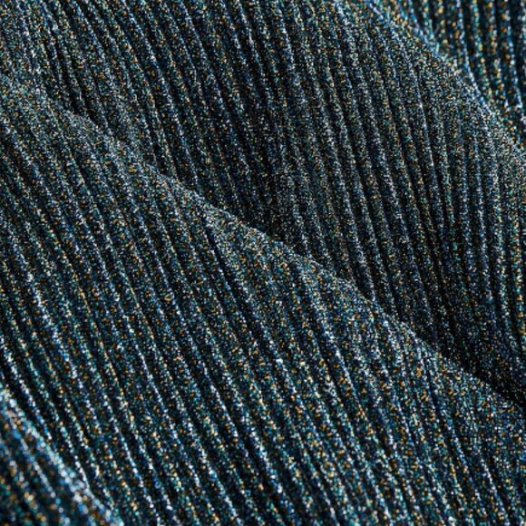 NWT H&M Glittery Jersey Wrap Blue Dress Size 4XL - Picture 2 of 8